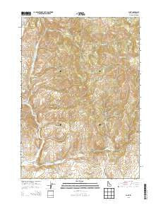 Flint Idaho Current topographic map, 1:24000 scale, 7.5 X 7.5 Minute, Year 2013