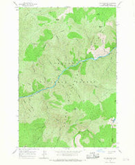 Fog Mountain Idaho Historical topographic map, 1:24000 scale, 7.5 X 7.5 Minute, Year 1966
