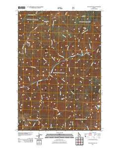 Fog Mountain Idaho Historical topographic map, 1:24000 scale, 7.5 X 7.5 Minute, Year 2011