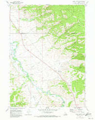 Fossil Canyon Idaho Historical topographic map, 1:24000 scale, 7.5 X 7.5 Minute, Year 1970