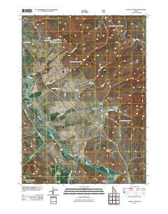 Fossil Canyon Idaho Historical topographic map, 1:24000 scale, 7.5 X 7.5 Minute, Year 2011