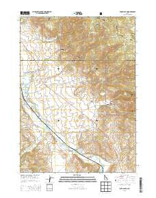 Fossil Canyon Idaho Current topographic map, 1:24000 scale, 7.5 X 7.5 Minute, Year 2013