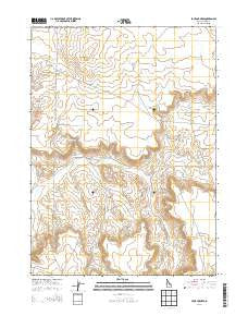 Four Corners Idaho Current topographic map, 1:24000 scale, 7.5 X 7.5 Minute, Year 2013