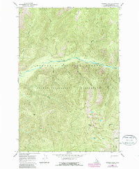 Freeman Peak Idaho Historical topographic map, 1:24000 scale, 7.5 X 7.5 Minute, Year 1966
