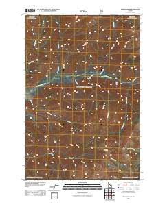 Freeman Peak Idaho Historical topographic map, 1:24000 scale, 7.5 X 7.5 Minute, Year 2011