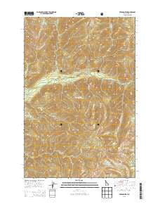 Freeman Peak Idaho Current topographic map, 1:24000 scale, 7.5 X 7.5 Minute, Year 2013