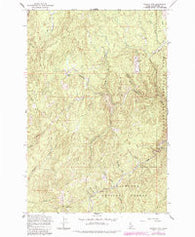 French Mountain Idaho Historical topographic map, 1:24000 scale, 7.5 X 7.5 Minute, Year 1965