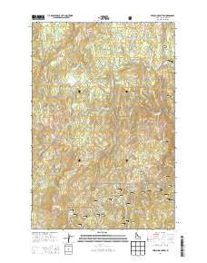 French Mountain Idaho Current topographic map, 1:24000 scale, 7.5 X 7.5 Minute, Year 2014
