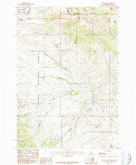 Fritz Peak Idaho Historical topographic map, 1:24000 scale, 7.5 X 7.5 Minute, Year 1987