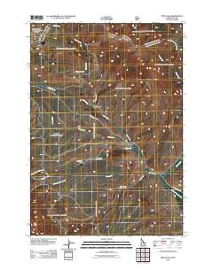 Fritz Peak Idaho Historical topographic map, 1:24000 scale, 7.5 X 7.5 Minute, Year 2011