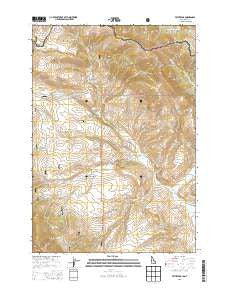 Fritz Peak Idaho Current topographic map, 1:24000 scale, 7.5 X 7.5 Minute, Year 2013