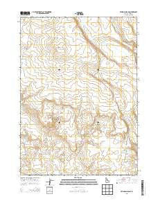 Frying Pan Basin Idaho Current topographic map, 1:24000 scale, 7.5 X 7.5 Minute, Year 2013