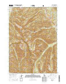 Galena Idaho Current topographic map, 1:24000 scale, 7.5 X 7.5 Minute, Year 2013