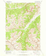 Galena Peak Idaho Historical topographic map, 1:24000 scale, 7.5 X 7.5 Minute, Year 1970