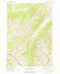 Galena Peak Idaho Historical topographic map, 1:24000 scale, 7.5 X 7.5 Minute, Year 1970
