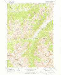 Galena Peak Idaho Historical topographic map, 1:24000 scale, 7.5 X 7.5 Minute, Year 1970