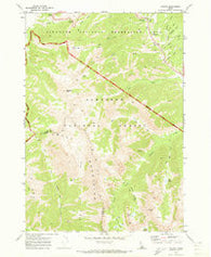 Galena Idaho Historical topographic map, 1:24000 scale, 7.5 X 7.5 Minute, Year 1970