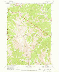 Galena Idaho Historical topographic map, 1:24000 scale, 7.5 X 7.5 Minute, Year 1970