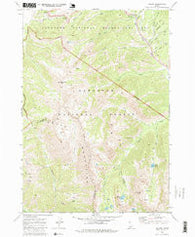 Galena Idaho Historical topographic map, 1:24000 scale, 7.5 X 7.5 Minute, Year 1970
