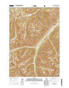 Galena Peak Idaho Current topographic map, 1:24000 scale, 7.5 X 7.5 Minute, Year 2013