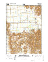 Gannett Idaho Current topographic map, 1:24000 scale, 7.5 X 7.5 Minute, Year 2013