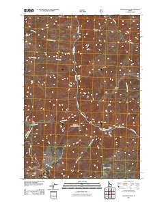 Gant Mountain Idaho Historical topographic map, 1:24000 scale, 7.5 X 7.5 Minute, Year 2011