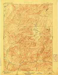 Garden Valley Idaho Historical topographic map, 1:125000 scale, 30 X 30 Minute, Year 1909