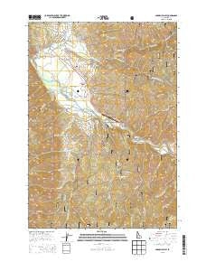 Garden Valley Idaho Current topographic map, 1:24000 scale, 7.5 X 7.5 Minute, Year 2013
