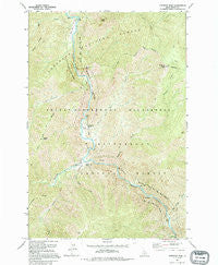 Gardiner Peak Idaho Historical topographic map, 1:24000 scale, 7.5 X 7.5 Minute, Year 1991