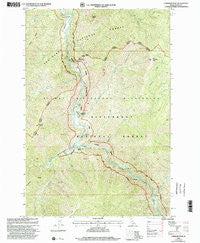 Gardiner Peak Idaho Historical topographic map, 1:24000 scale, 7.5 X 7.5 Minute, Year 1998