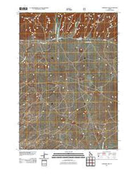 Gardner Lake Idaho Historical topographic map, 1:24000 scale, 7.5 X 7.5 Minute, Year 2011