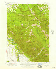 Garns Mtn Idaho Historical topographic map, 1:62500 scale, 15 X 15 Minute, Year 1943