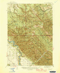 Garns Mtn Idaho Historical topographic map, 1:62500 scale, 15 X 15 Minute, Year 1946