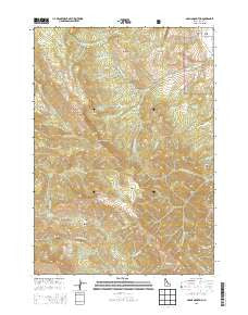 Garns Mountain Idaho Current topographic map, 1:24000 scale, 7.5 X 7.5 Minute, Year 2013