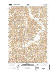Genesee Idaho Current topographic map, 1:24000 scale, 7.5 X 7.5 Minute, Year 2013