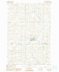 Genesee Idaho Historical topographic map, 1:24000 scale, 7.5 X 7.5 Minute, Year 1990
