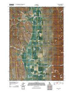 Geneva Idaho Historical topographic map, 1:24000 scale, 7.5 X 7.5 Minute, Year 2010