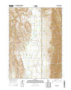 Geneva Idaho Current topographic map, 1:24000 scale, 7.5 X 7.5 Minute, Year 2013