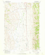 Geneva Idaho Historical topographic map, 1:24000 scale, 7.5 X 7.5 Minute, Year 1970