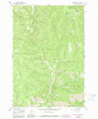 Gibbonsville Idaho Historical topographic map, 1:24000 scale, 7.5 X 7.5 Minute, Year 1966