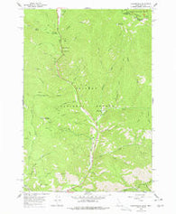 Gibbonsville Idaho Historical topographic map, 1:24000 scale, 7.5 X 7.5 Minute, Year 1966