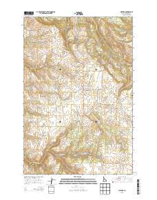 Gifford Idaho Current topographic map, 1:24000 scale, 7.5 X 7.5 Minute, Year 2013