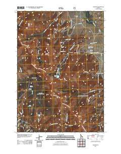 Gilmore Idaho Historical topographic map, 1:24000 scale, 7.5 X 7.5 Minute, Year 2011