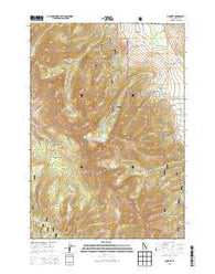 Gilmore Idaho Current topographic map, 1:24000 scale, 7.5 X 7.5 Minute, Year 2013