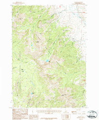 Gilmore Idaho Historical topographic map, 1:24000 scale, 7.5 X 7.5 Minute, Year 1987