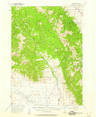 Gilmore Idaho Historical topographic map, 1:62500 scale, 15 X 15 Minute, Year 1957