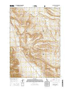 Gilmore Summit Idaho Current topographic map, 1:24000 scale, 7.5 X 7.5 Minute, Year 2013