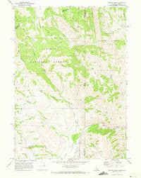 Giraffe Creek Wyoming Historical topographic map, 1:24000 scale, 7.5 X 7.5 Minute, Year 1970
