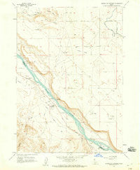 Givens Hot Springs Idaho Historical topographic map, 1:24000 scale, 7.5 X 7.5 Minute, Year 1958
