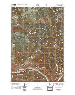 Glenwood Idaho Historical topographic map, 1:24000 scale, 7.5 X 7.5 Minute, Year 2011